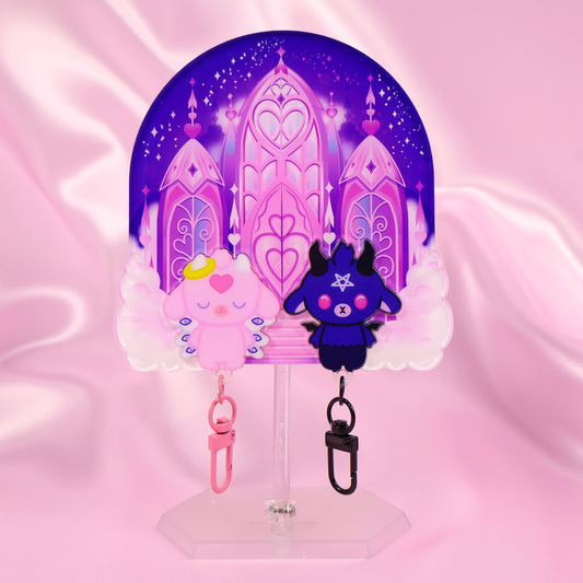 Seraphima and Baphy Cathedral Keychain Mount