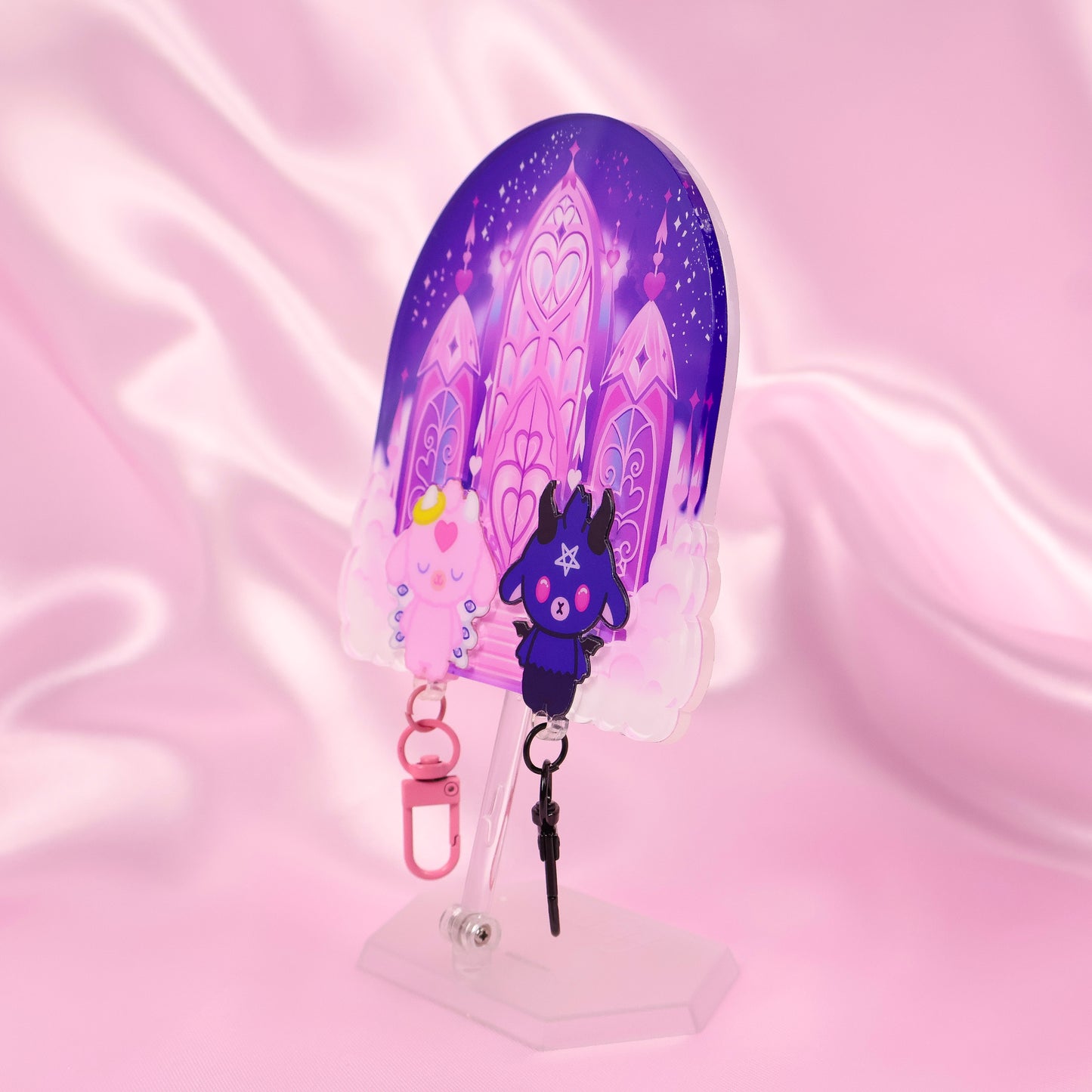 Seraphima and Baphy Cathedral Keychain Mount