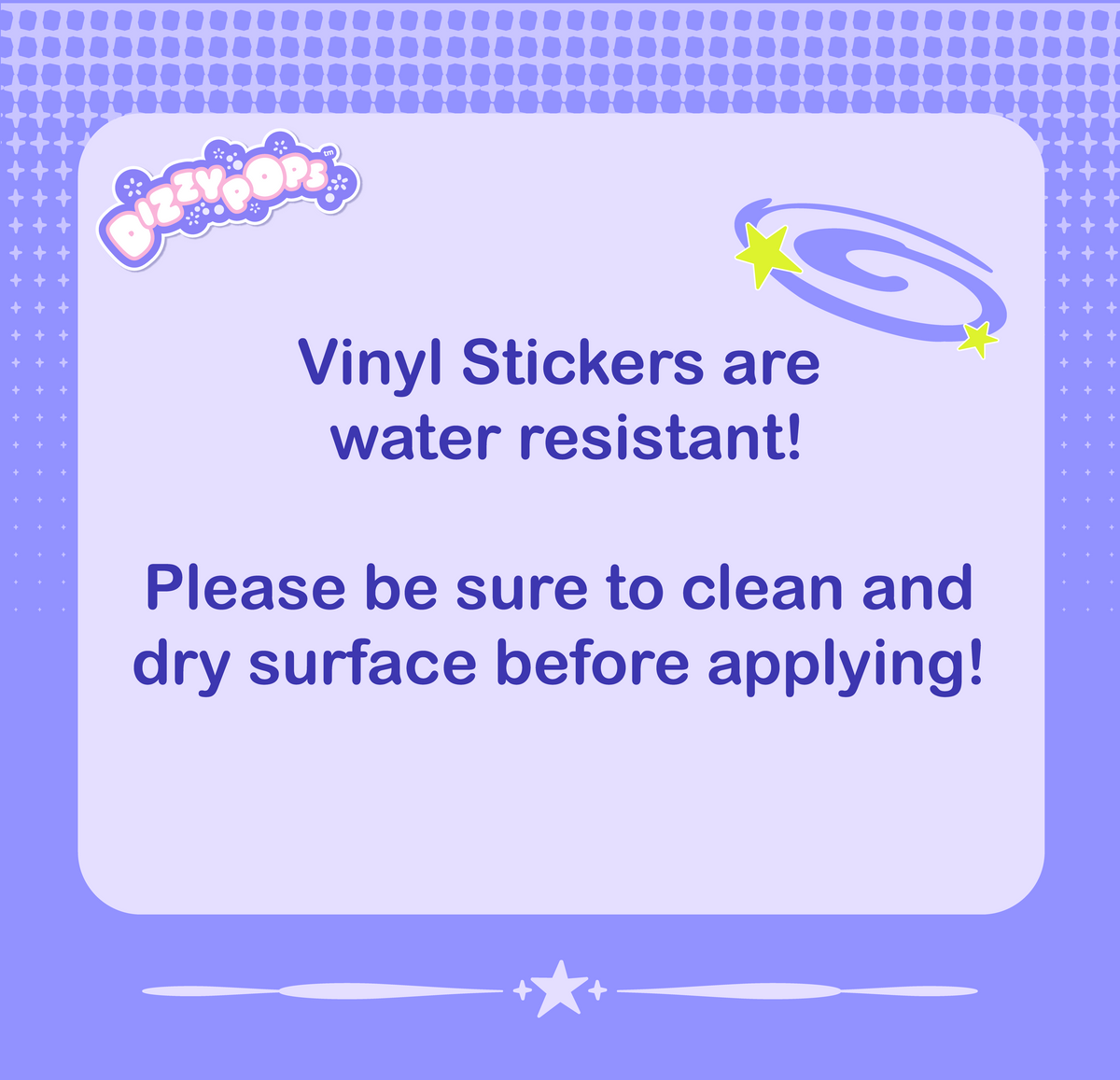 Dizzy Waving Dizzy Pops Sticker